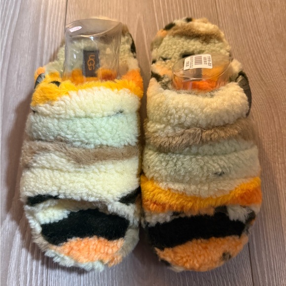 UGG Shoes - UGG Multicolor Fuzzy Slippers